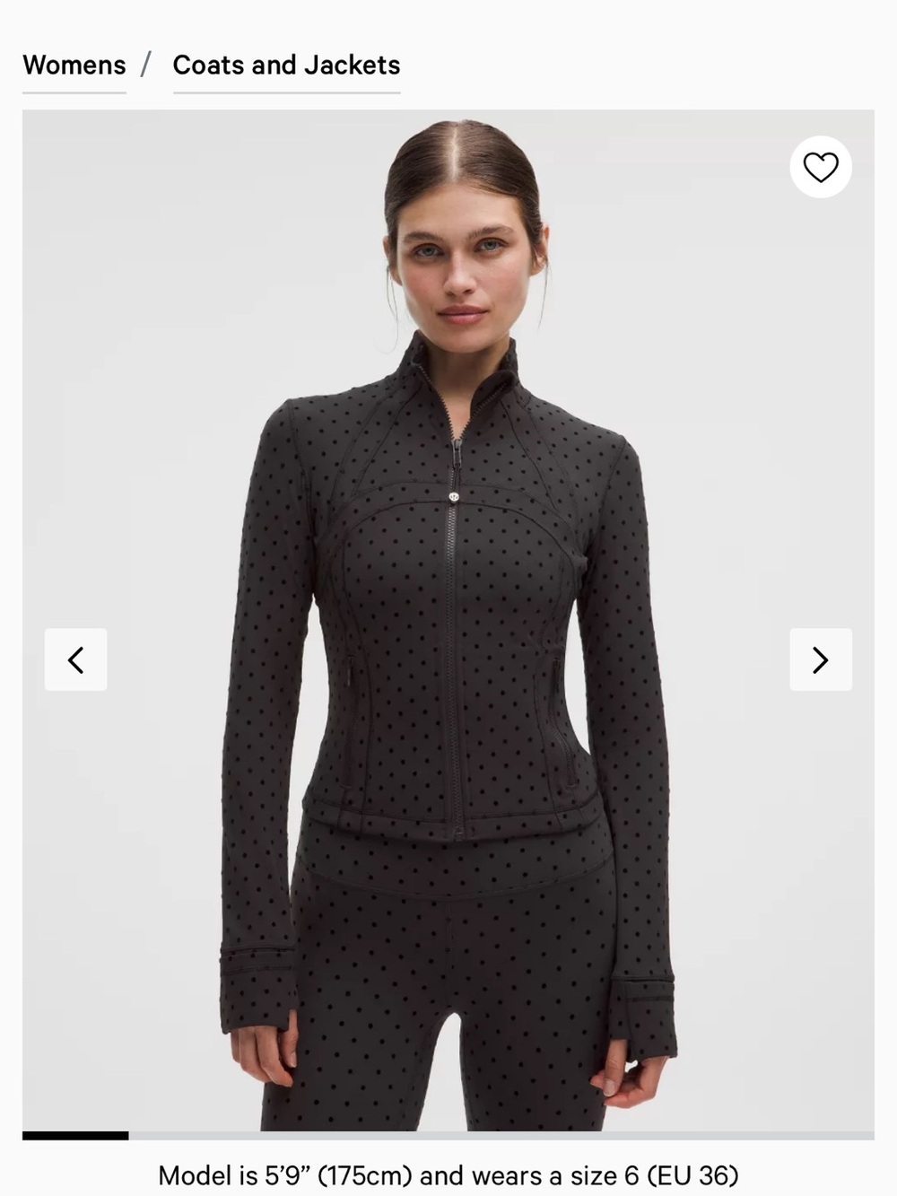 lululemon flocked nulu cropped jacket
